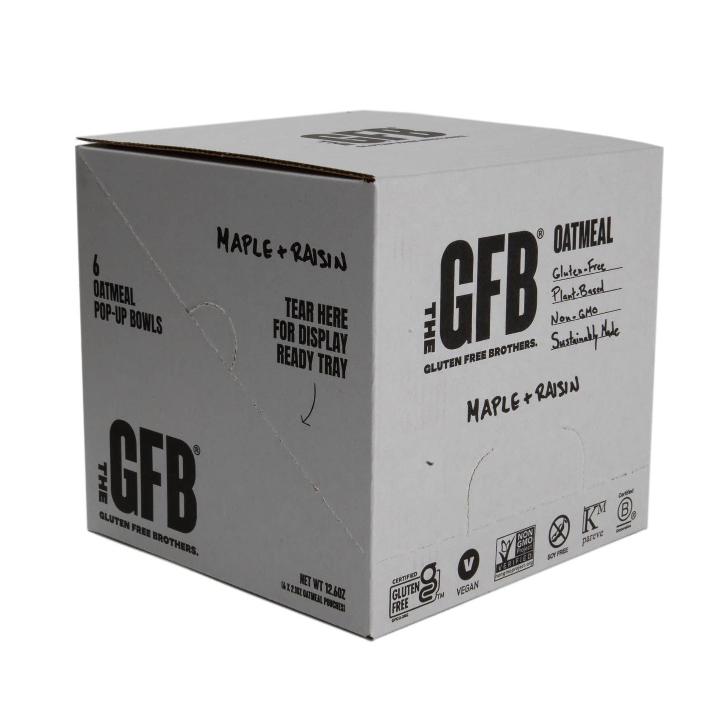 Maple Raisin Gluten Free Protein Oatmeal Pop-Up Cup