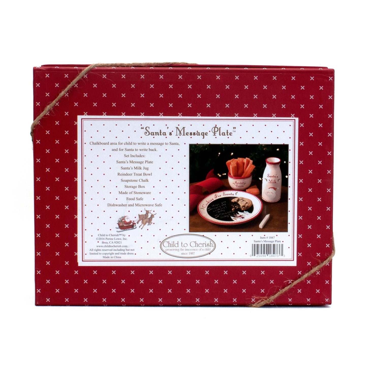 Santa's Message Plate Set - Ideal for Kids Learning Letters