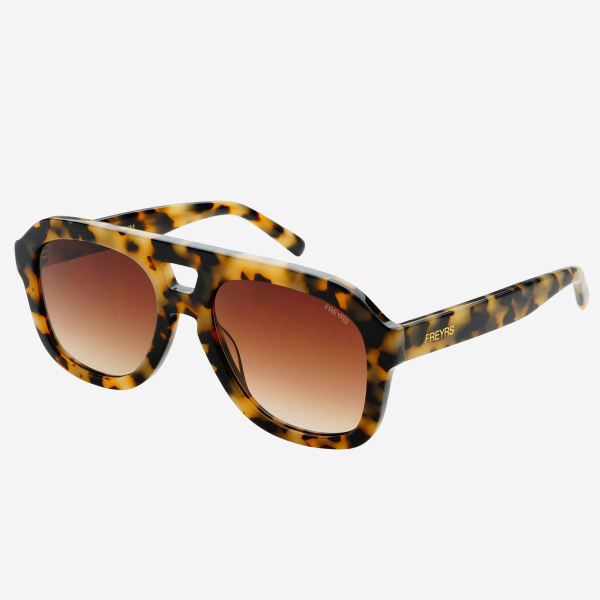 Voyager Acetate Oversized Aviator Sunglasses : Milky Tortoise