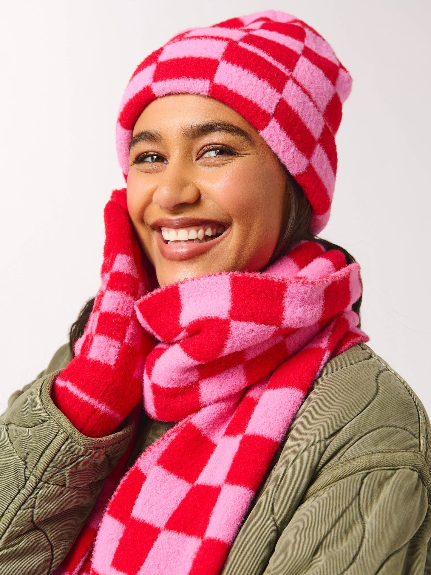 TANNER SCARF,PINK: Pink