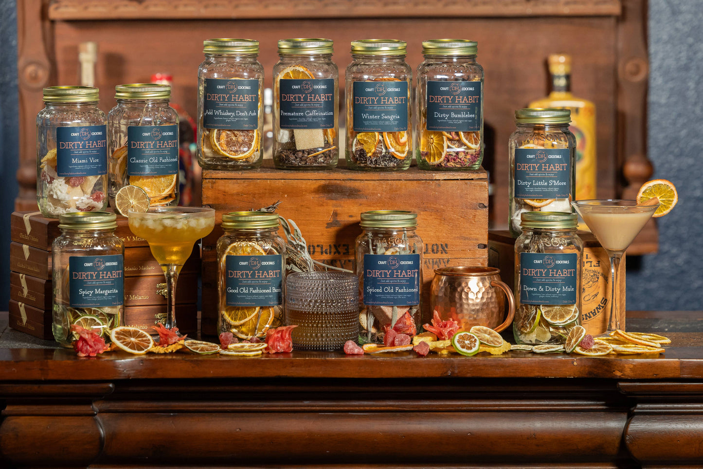 Classic Old Fashioned Dirty Habit Cocktail Mix