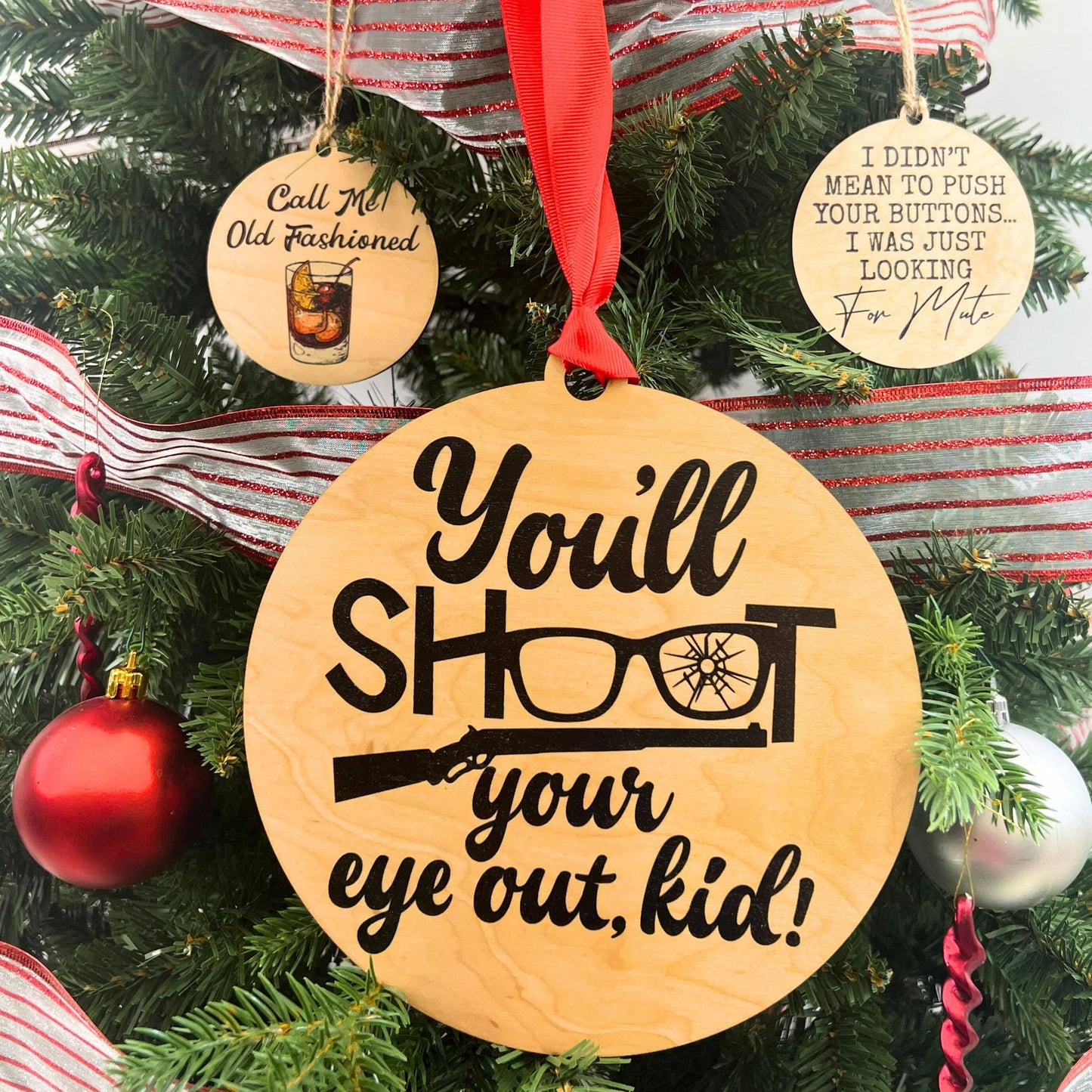 You'll Shoot Your Christmas Wreath Ornaments Mantle Ornament