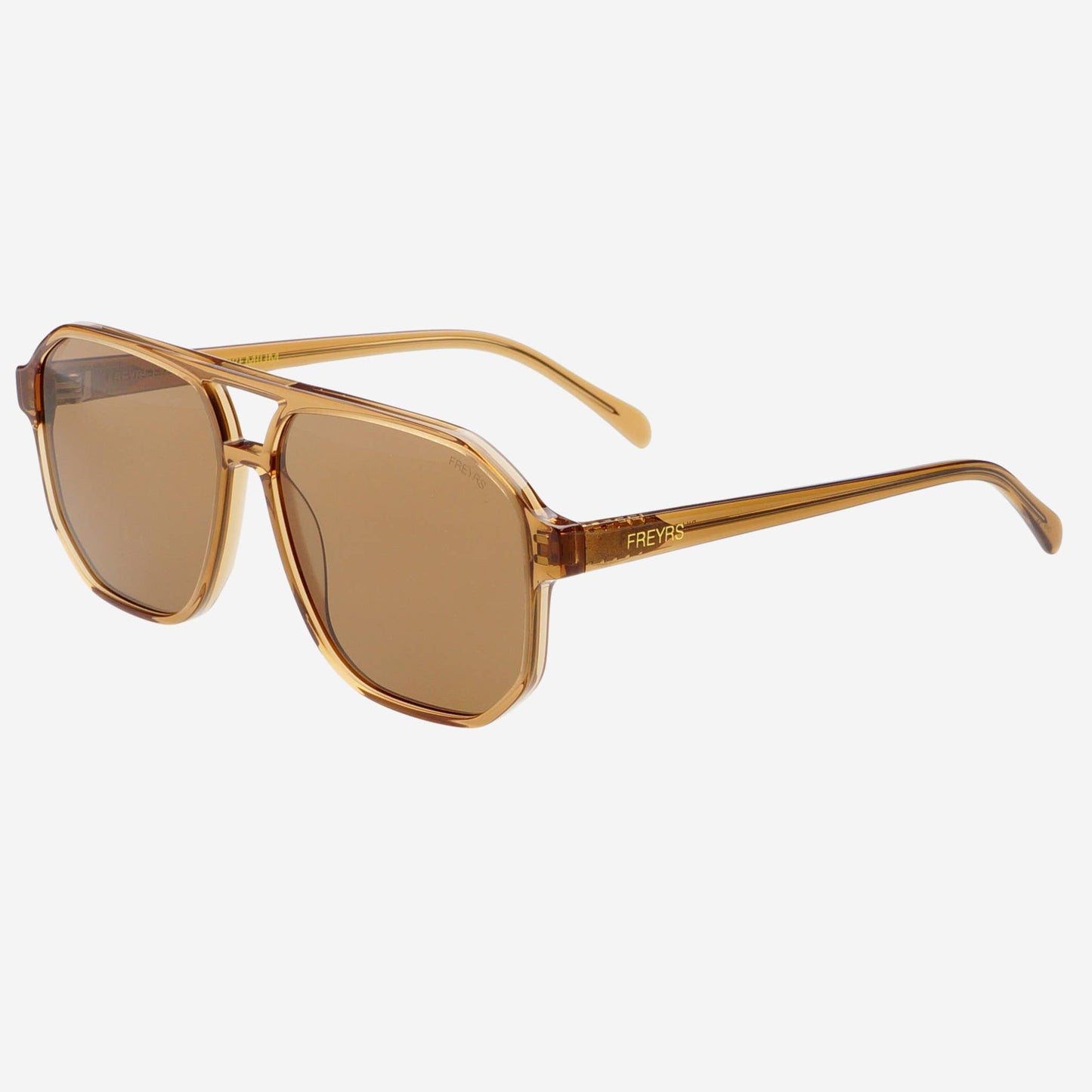 Billie ( NEW ) Unisex Aviator Sunglasses : Brown