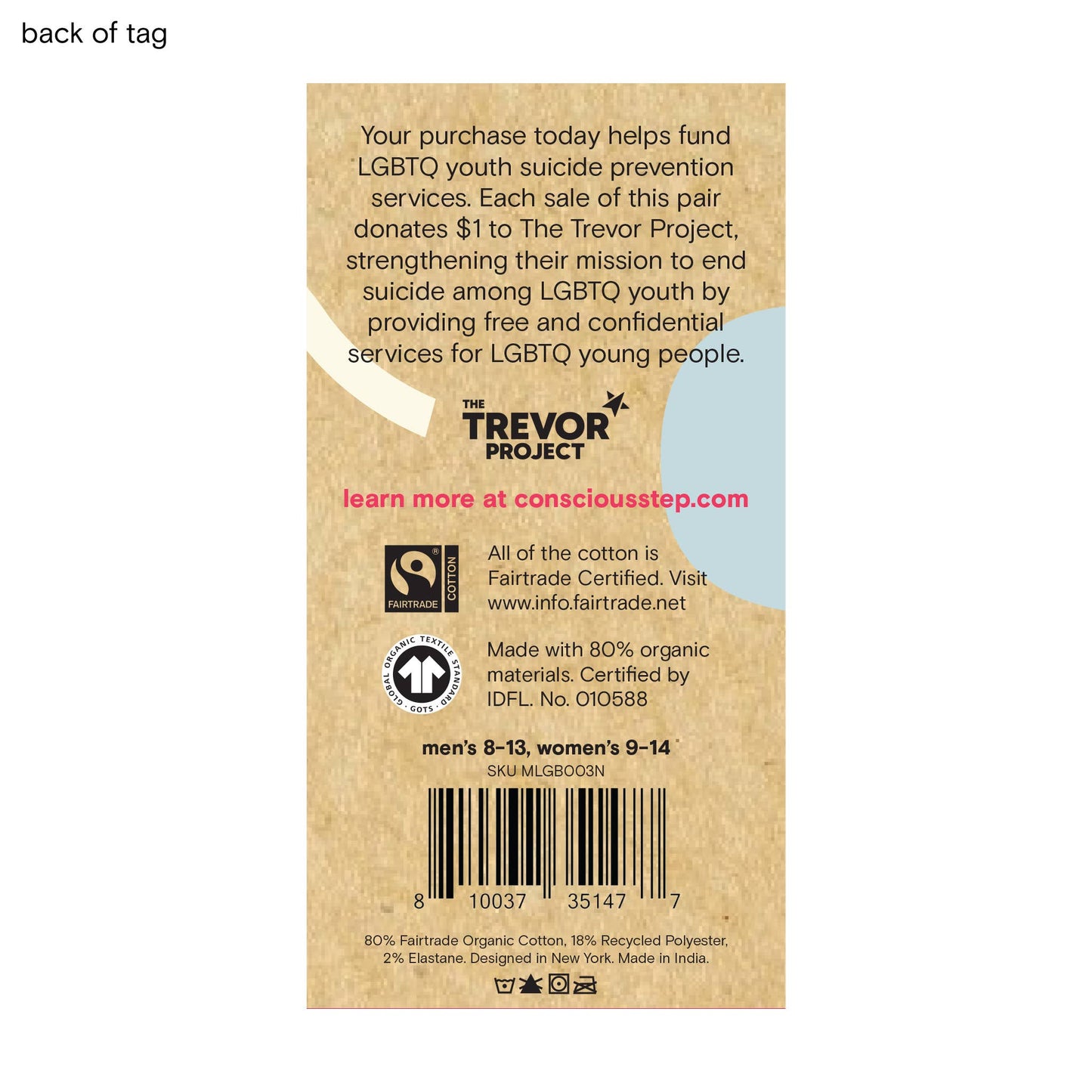 Socks that Save LGBTQ Lives (Classic Rainbow Stripe): Medium