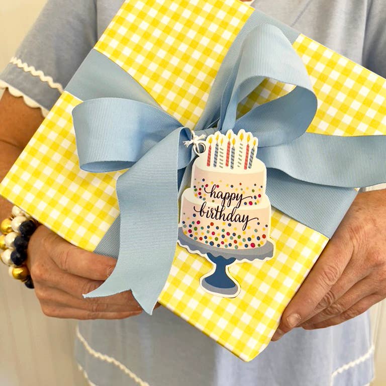In Stock Birthday Cake Die-Cut Gift Tags