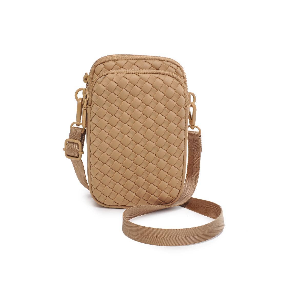 Divide & Conquer Woven Neoprene Crossbody: Cream