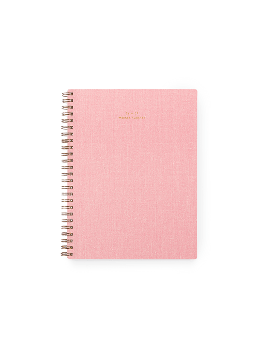 26-27 Weekly Grid Planner: Blossom Pink / None