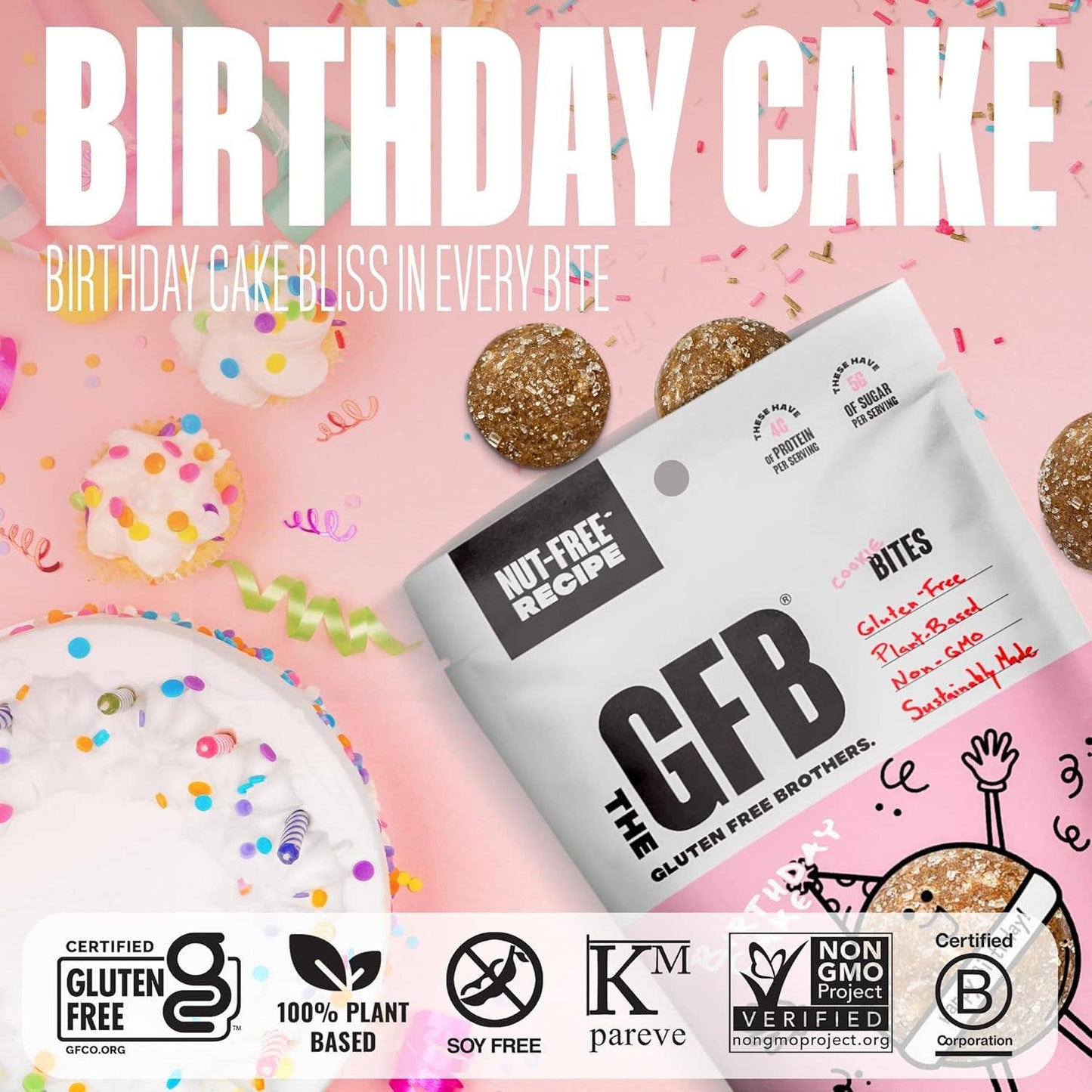 The GFB Birthday Cake Cookie Bites (Nut-Free)