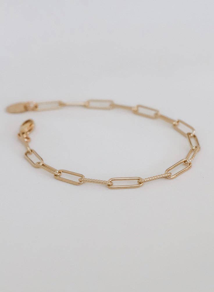 CECILIA CHAIN BRACELET: Gold