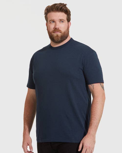Short Sleeve T-Shirt | Crew Neck | Navy: L