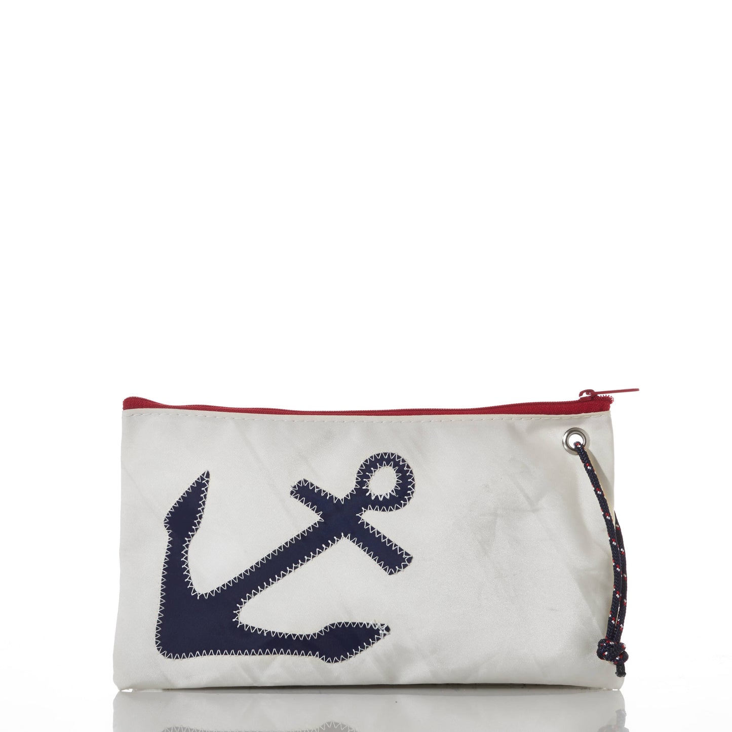 Navy Anchor Large Wristlet