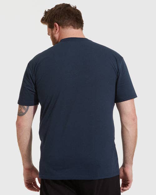 Short Sleeve T-Shirt | Crew Neck | Navy: L
