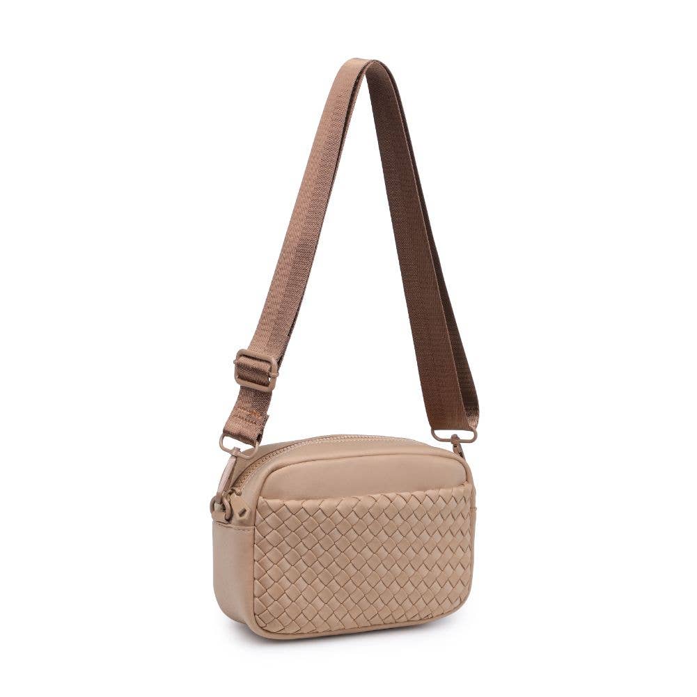 Inspiration Woven Neoprene Crossbody: Black