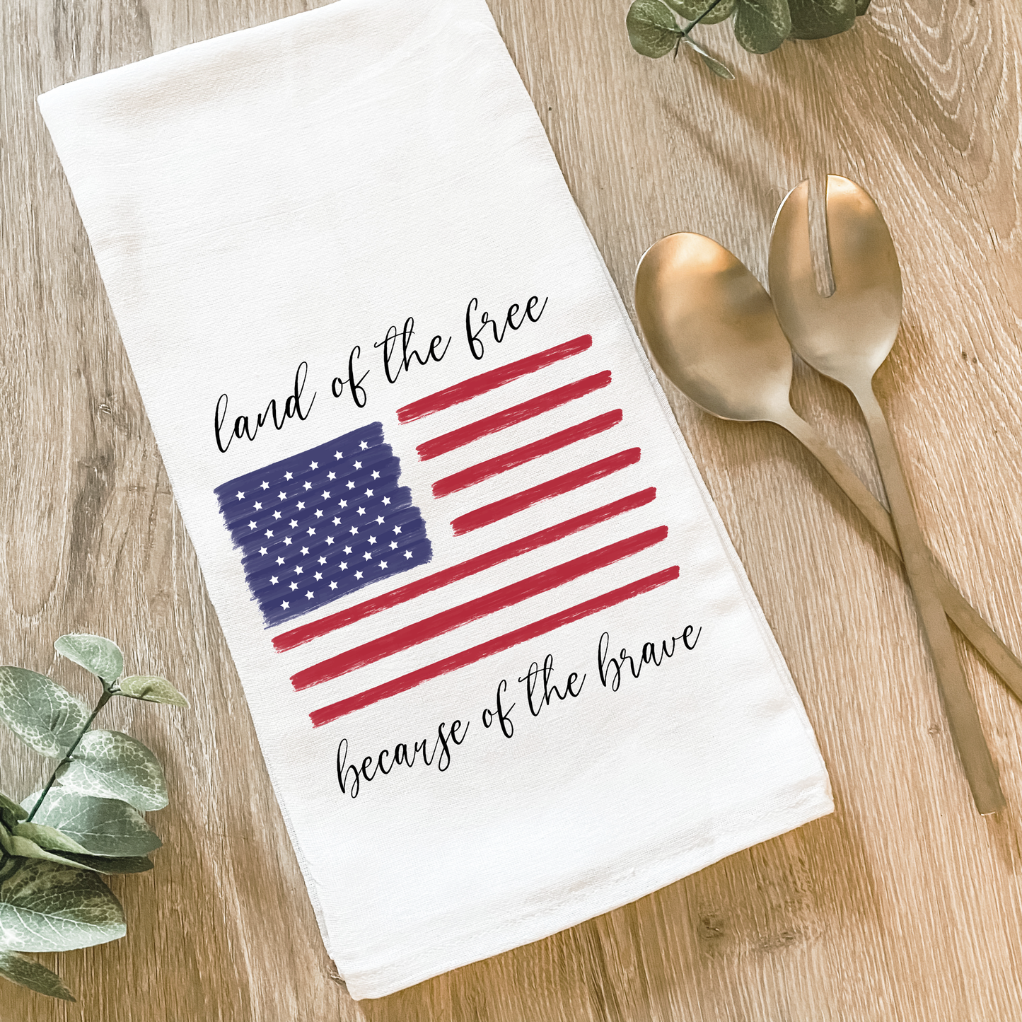 American Flag - Cotton Tea Towel
