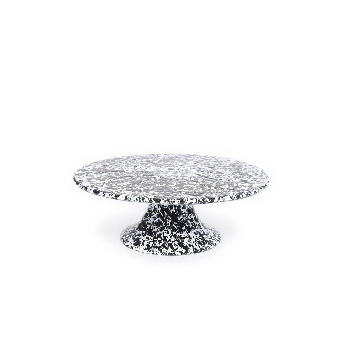 Splatter Enamelware Cake Stand: Blue Splatter