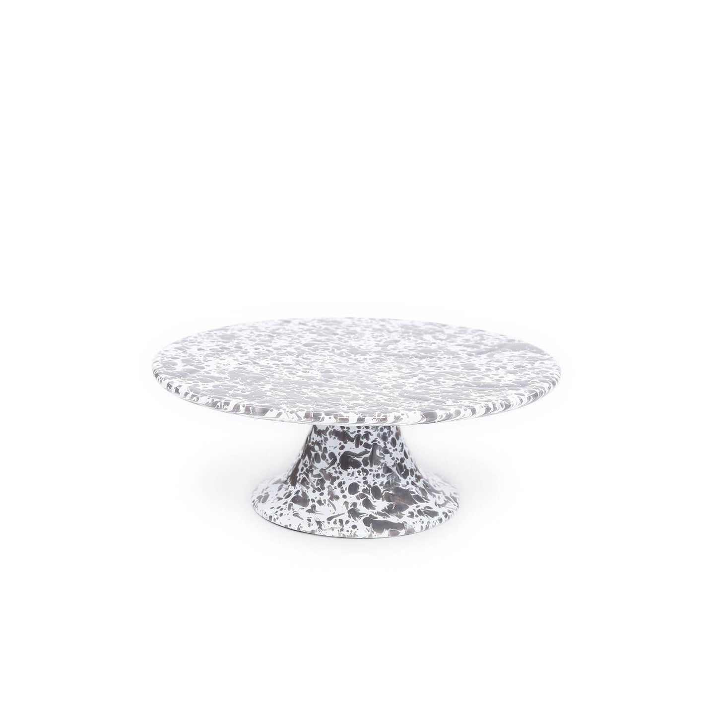 Splatter Enamelware Cake Stand: Blue Splatter