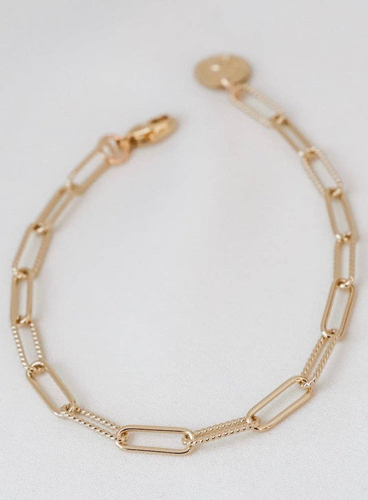 CECILIA CHAIN BRACELET: Gold