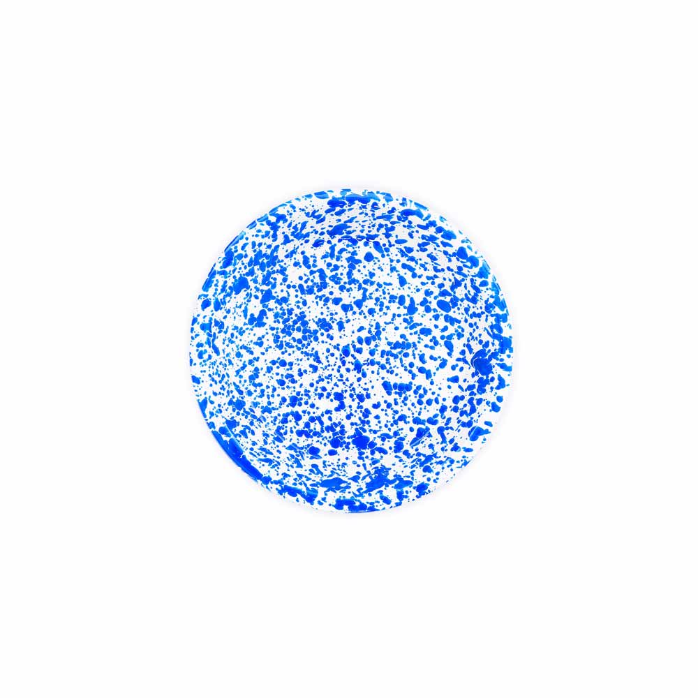 Splatter Enamelware Pie Plate: Red Splatter
