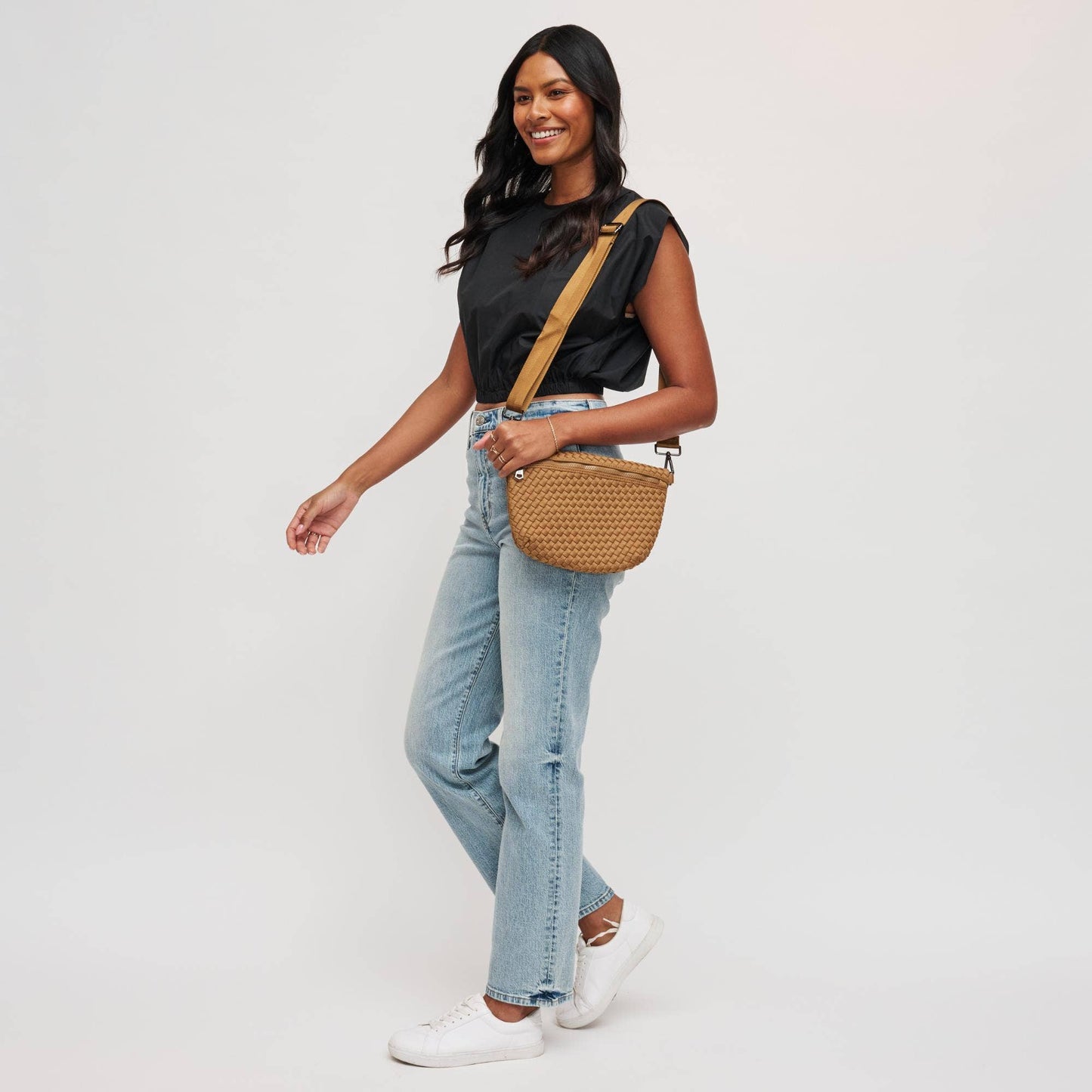 Ethereal - Woven Neoprene Crossbody: Sand
