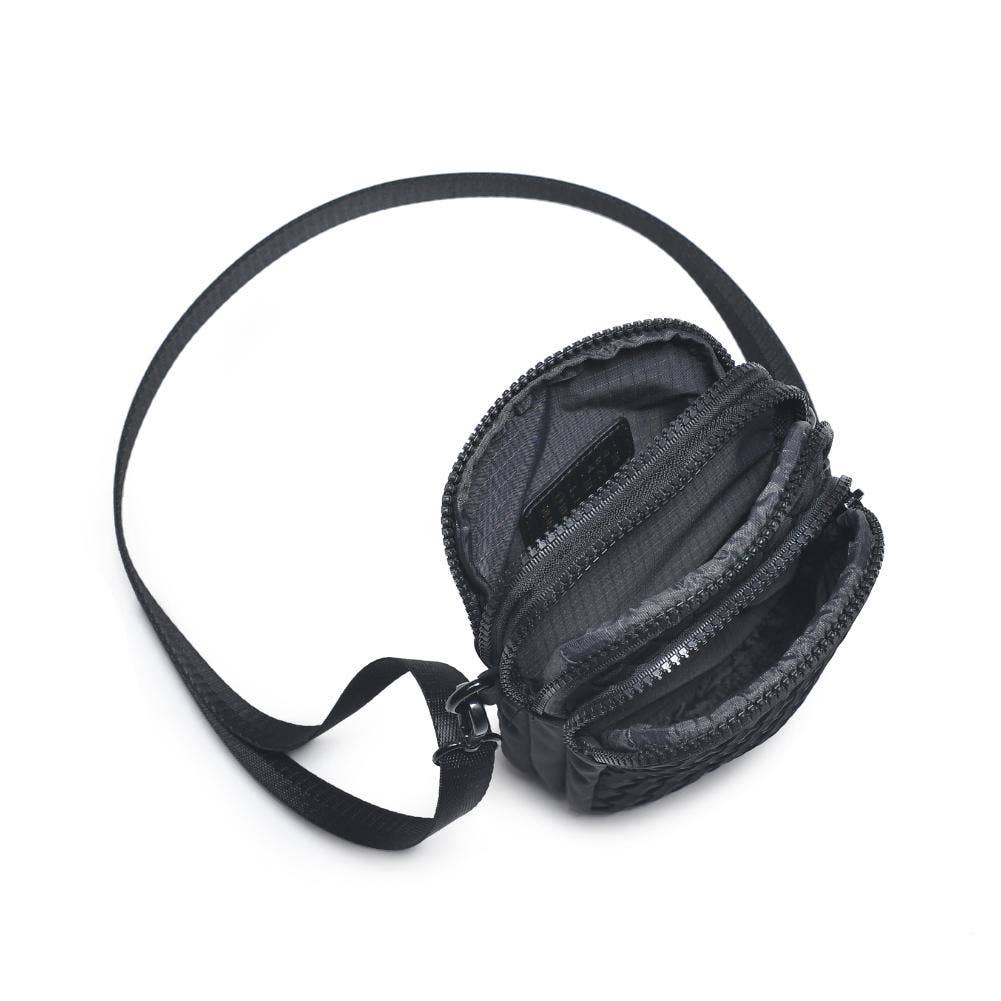 Divide & Conquer Woven Neoprene Crossbody: Cream