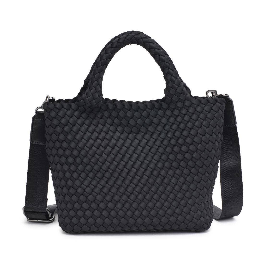 Sky's The Limit Small Woven Neoprene Crossbody: Sand