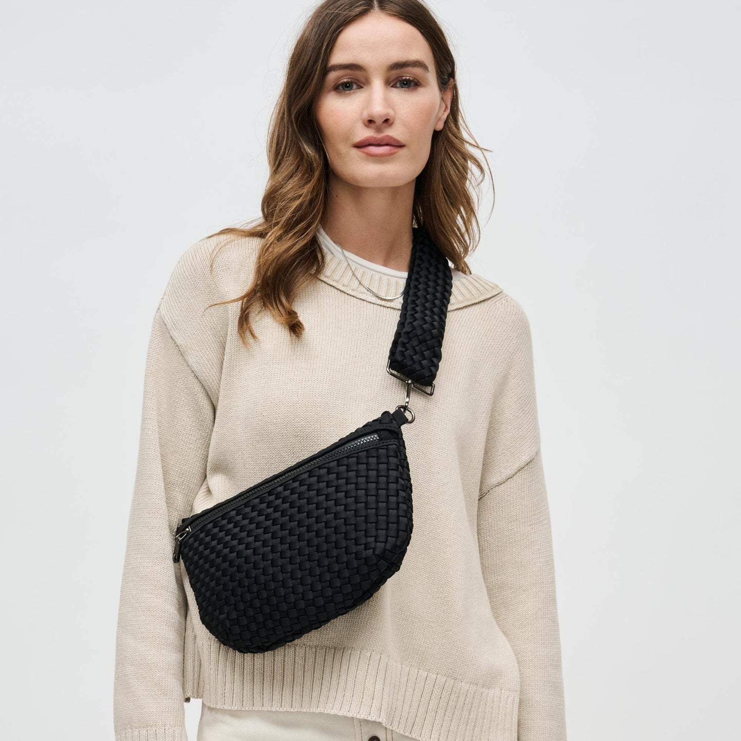 Ethereal - Woven Neoprene Crossbody: Sage