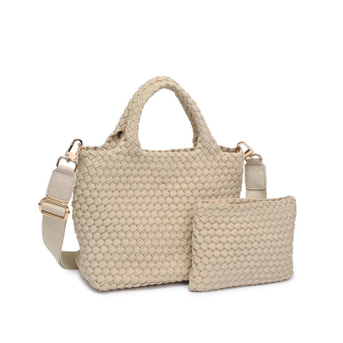 Sky's The Limit Small Sustainable Crossbody: Beige