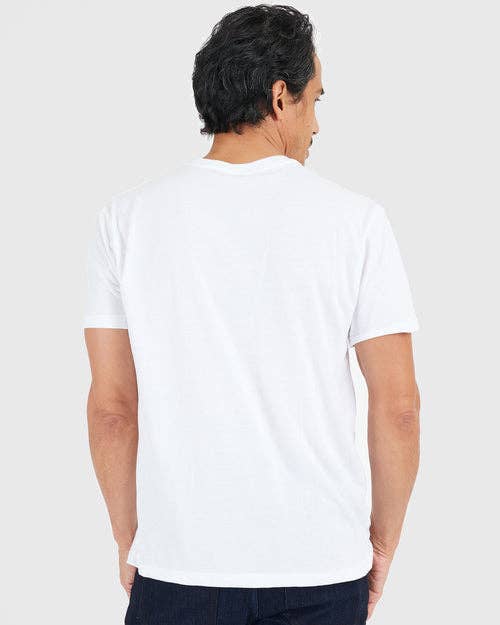 Short Sleeve T-Shirt | Crew Neck | White: XL