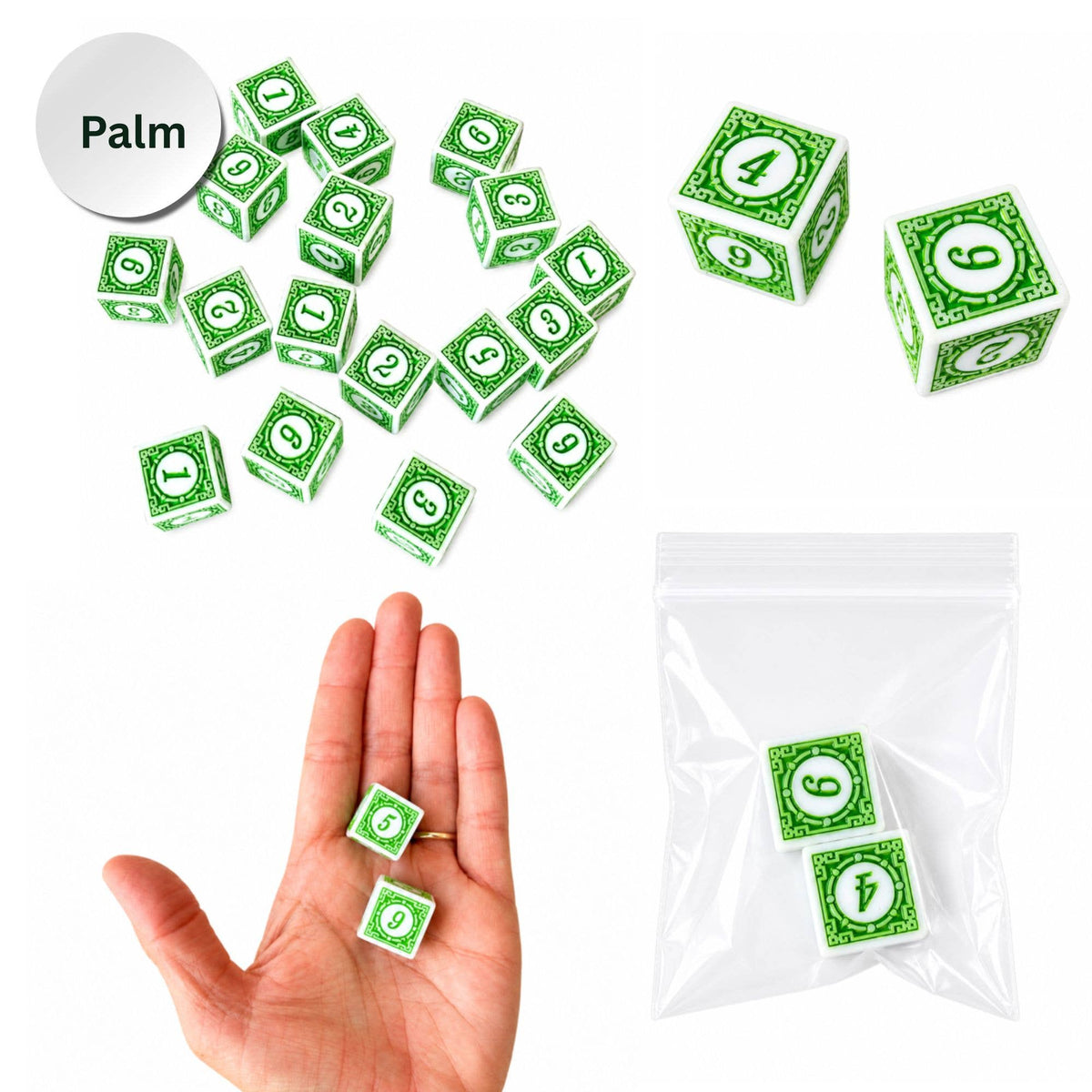 Para"Dice" Mahjong Specialty Dice Gift Ready : Black