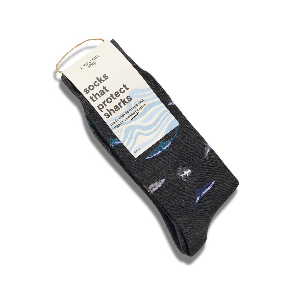 Socks that Protect Sharks | Gray Sharks - Ocean Gifts: Small