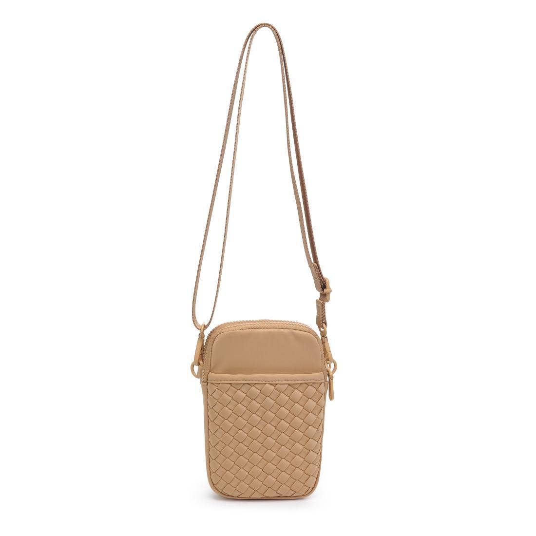 Divide & Conquer Woven Neoprene Crossbody: Nude