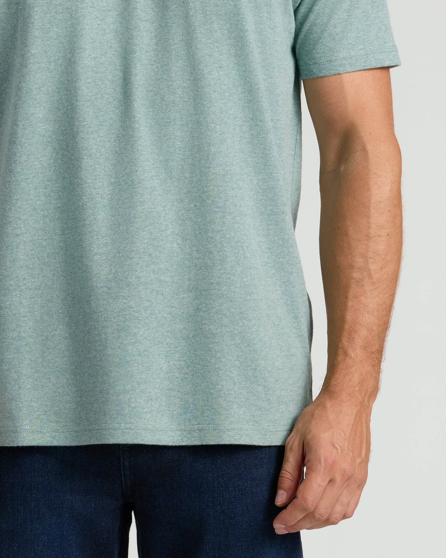 Heather Balsam Classic Crew Neck: M