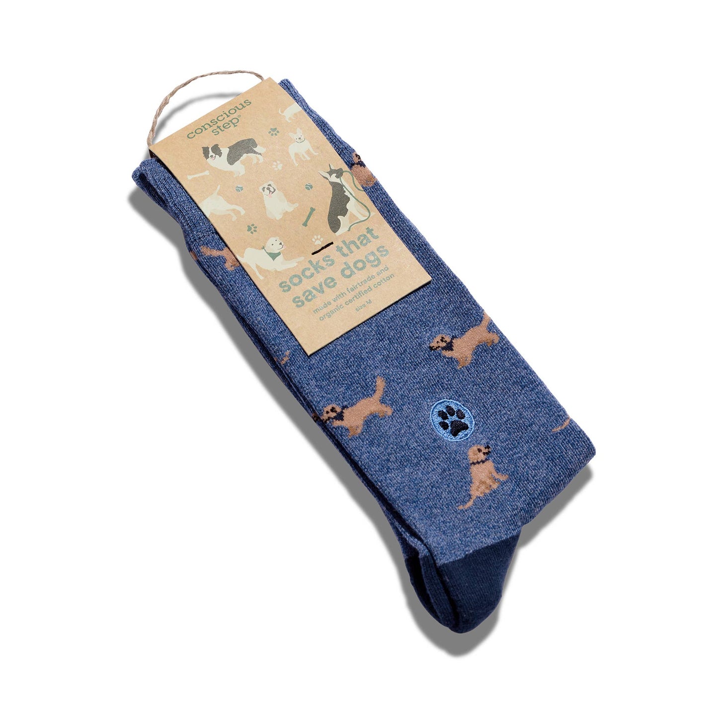 Socks that Save Dogs (Blue Golden Retrievers): Medium