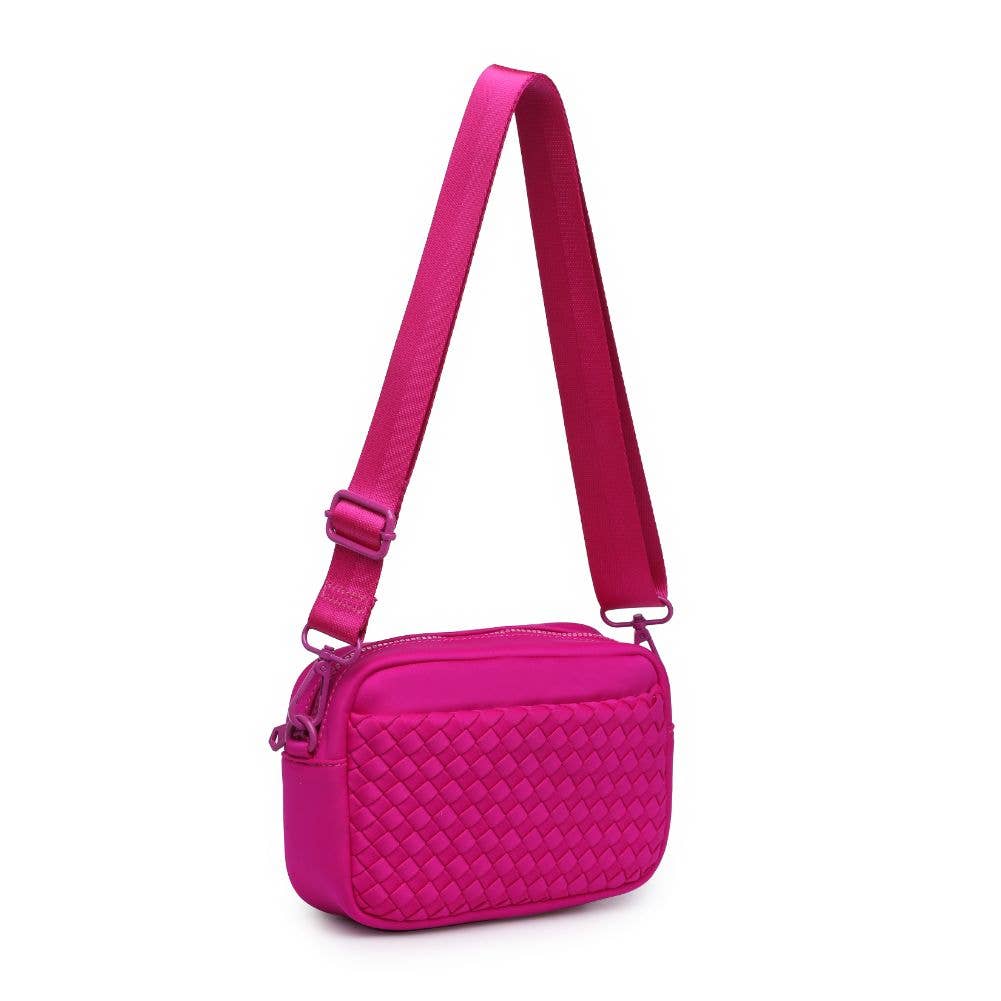 Inspiration Woven Neoprene Crossbody: Black