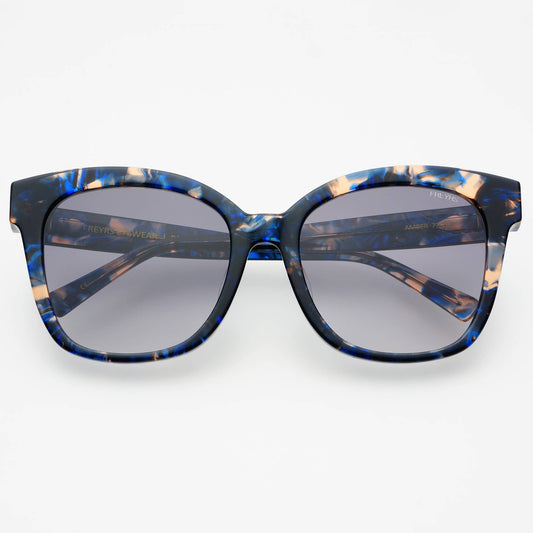 Amber Acetate Womens Cat Eye Sunglasses: Blue