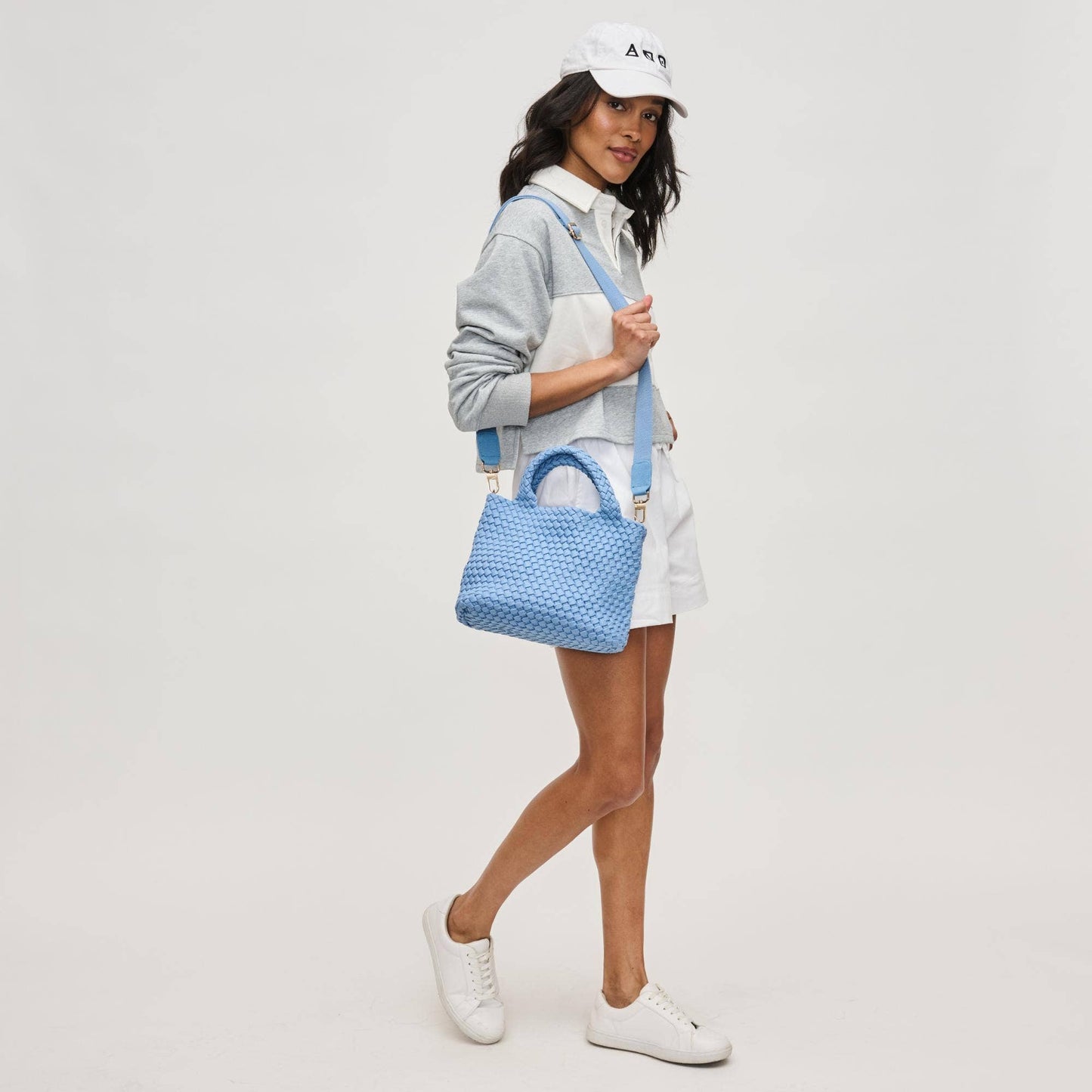 Sky's The Limit Small Sustainable Crossbody: Beige