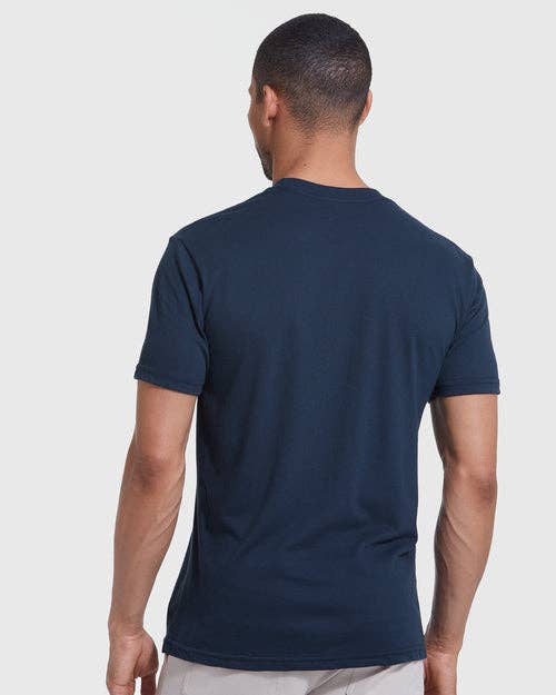 Short Sleeve T-Shirt | Crew Neck | Navy: L