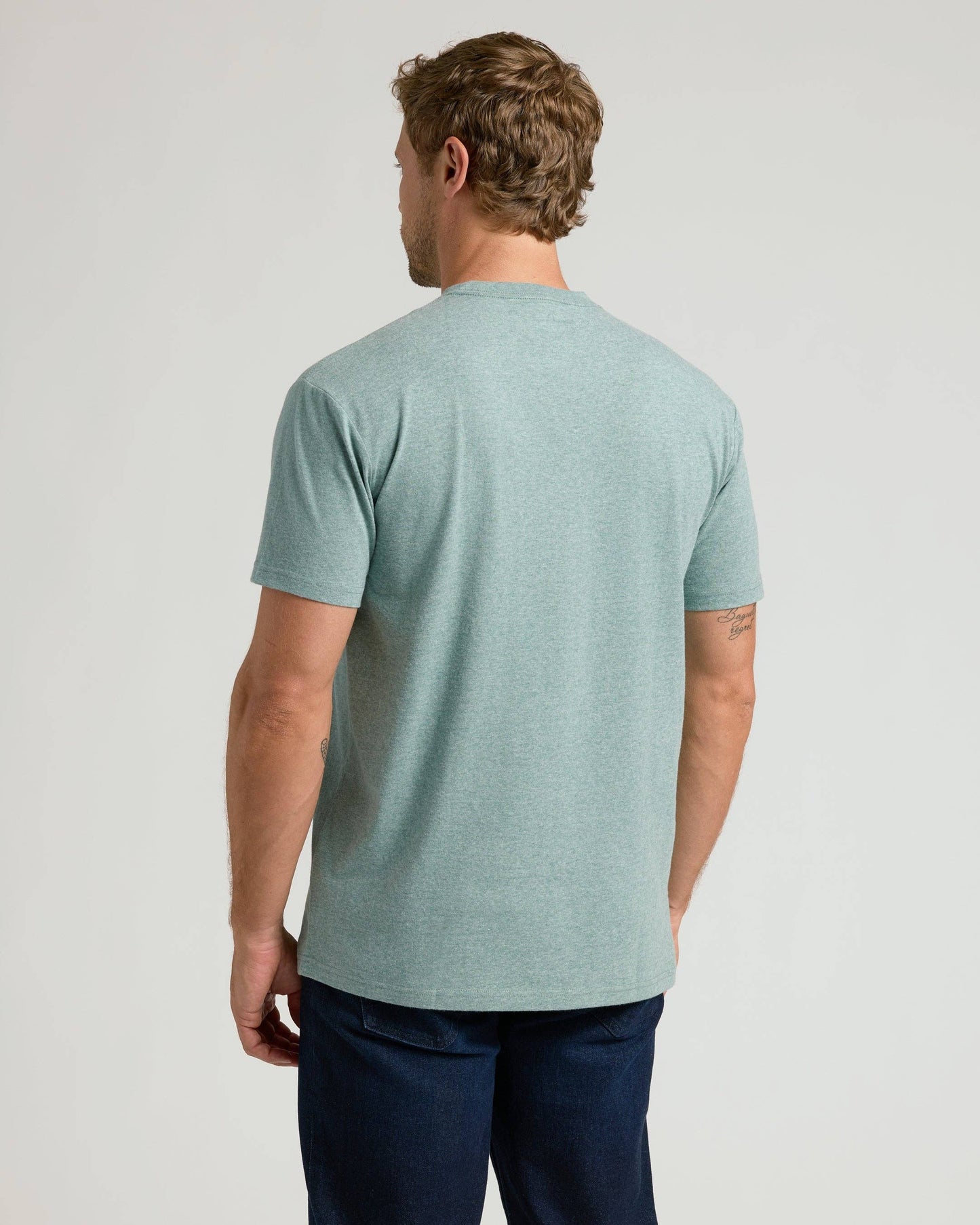 Heather Balsam Classic Crew Neck: M
