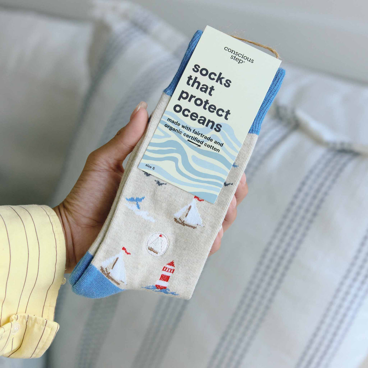 Socks that Protect Oceans | Smooth Sailing - Coastal Gifts: Small