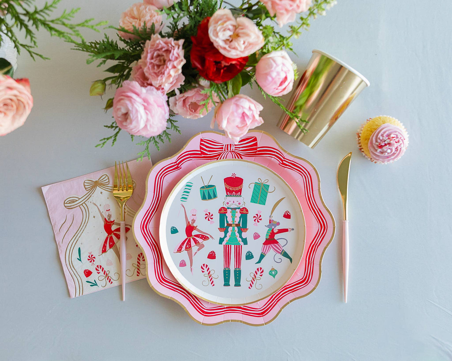 WHIMSICAL NUTCRACKER DESSERT PLATES