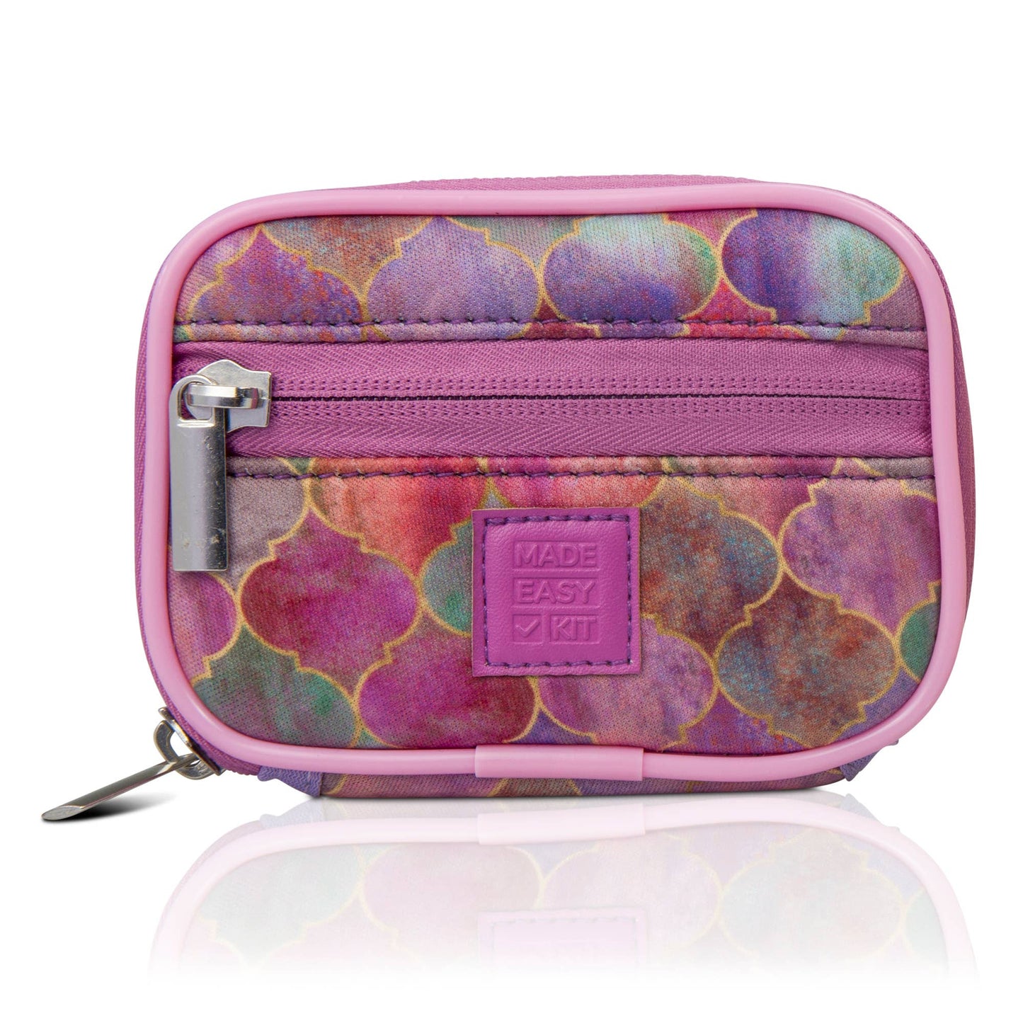 Made Easy Kit Pill Case - Weekly 7-Day Medicine Organizer: Teal Floral