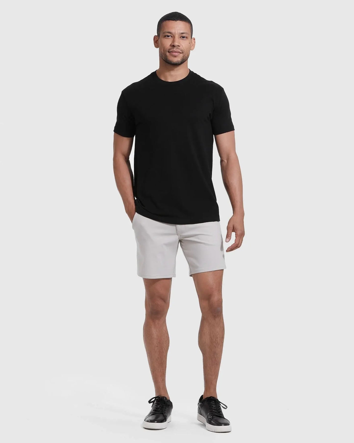 Short Sleeve T-Shirt | Crew Neck | Black: M