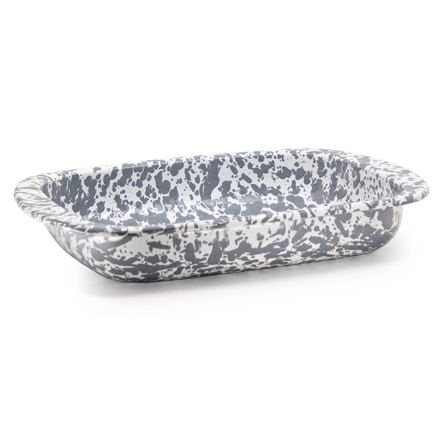 Golden Rabbit Enamelware Swirl Baking Pan: Cobalt Swirl