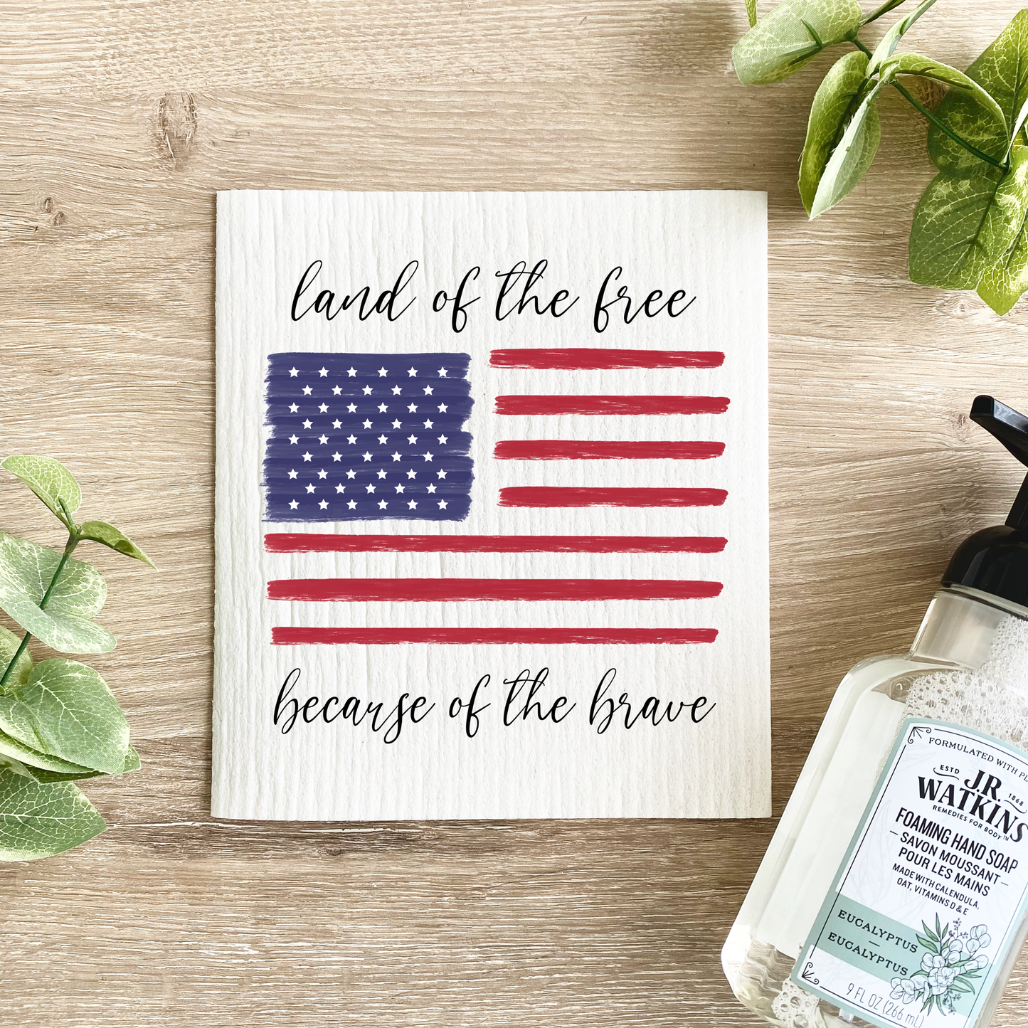 American Flag - Swedish Dishcloth