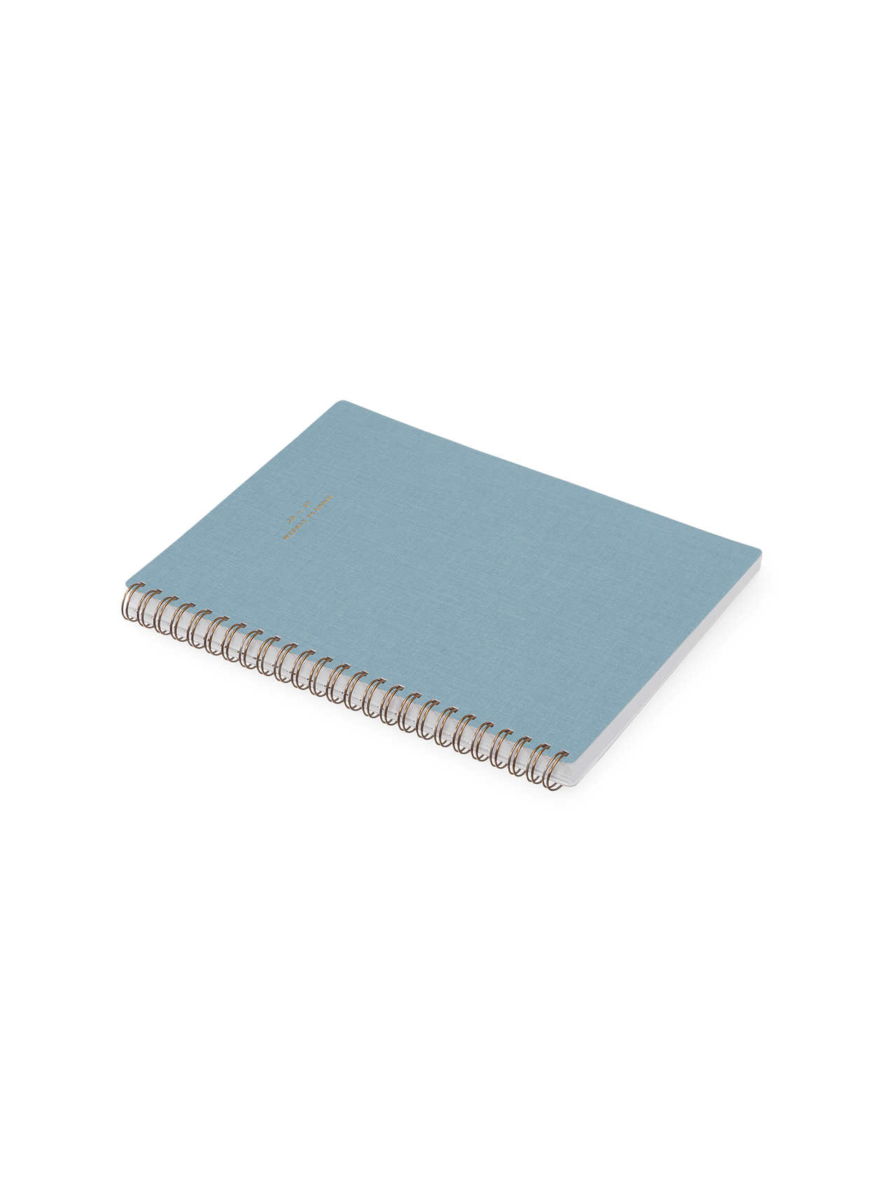 26-27 Weekly Grid Planner: Chambray Blue / None