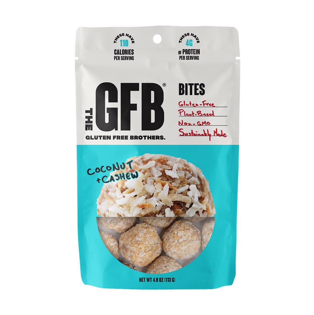 The GFB: Coconut Cashew Gluten Free Protein Bites