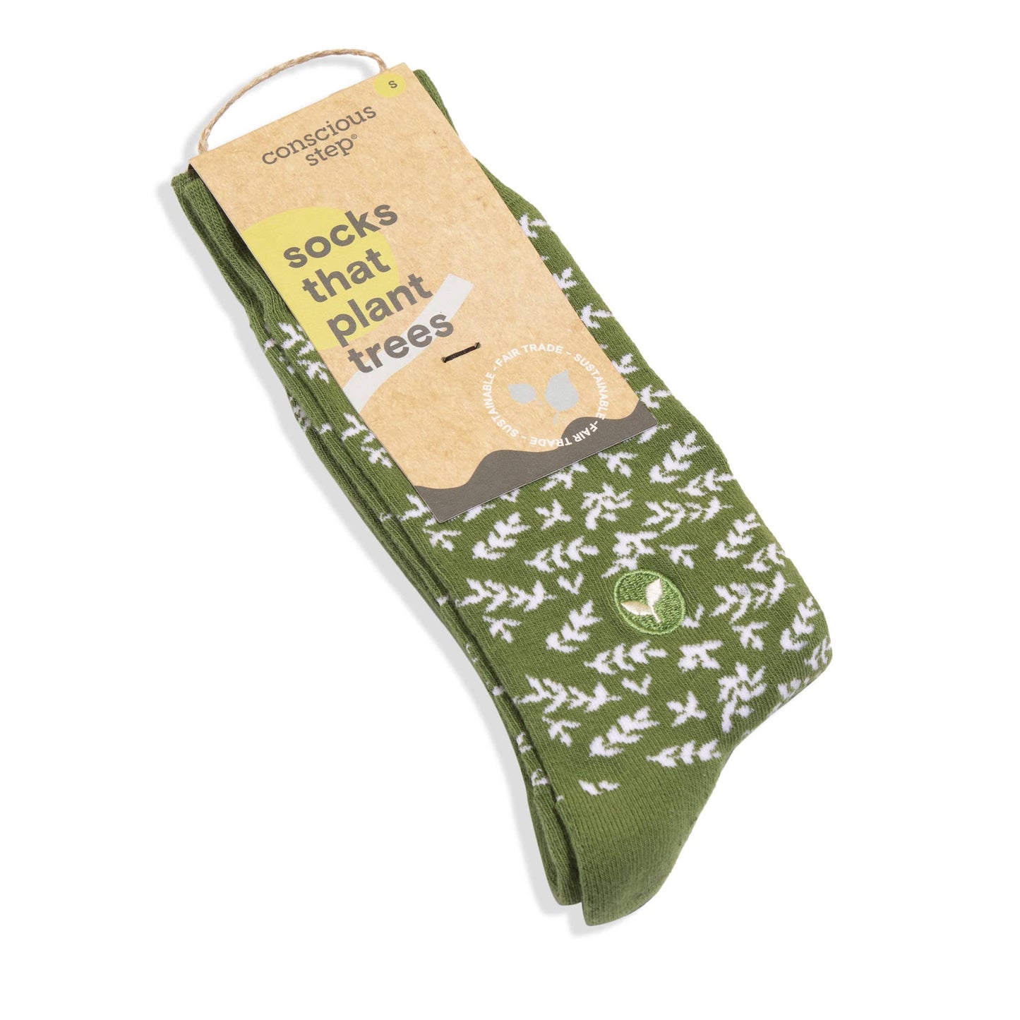 Socks that Plant Trees (Green Branches): Medium