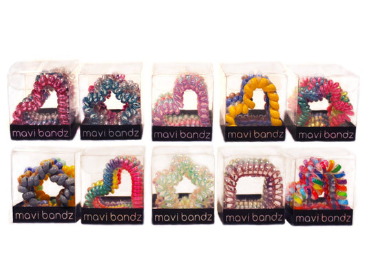 Fun Shape TeleBandz Phone Cord Coil Hair Ties