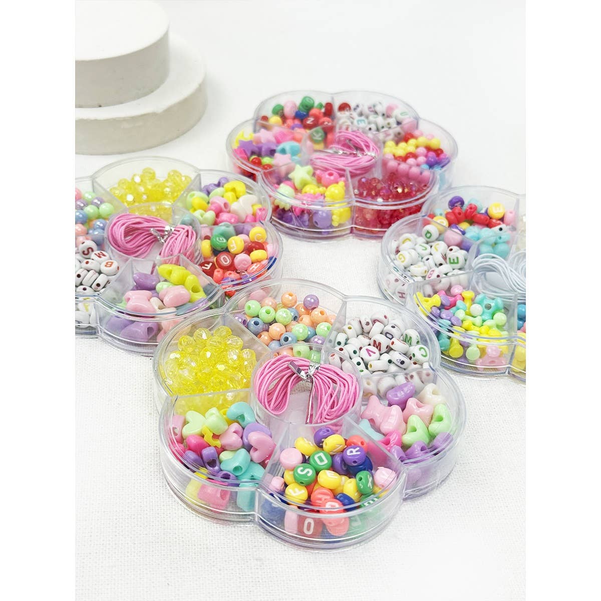 DIY Bracelet Making Beads Set: MIX COLOR / ONE(12)