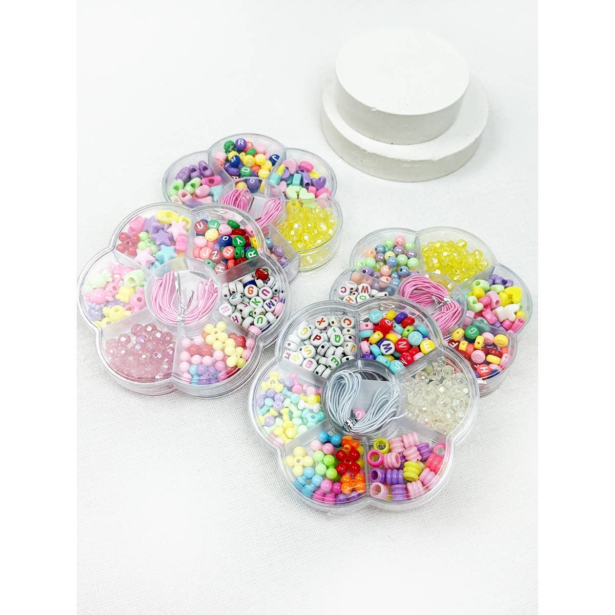 DIY Bracelet Making Beads Set: MIX COLOR / ONE(12)